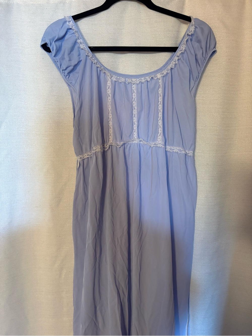 jcpenney Light Blue Lace-Trim Chemise Nightgown